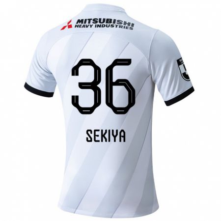 Kandiny Kinder Hikaru Sekiya #36 Weiß Grau Auswärtstrikot Trikot 2024/25 T-Shirt