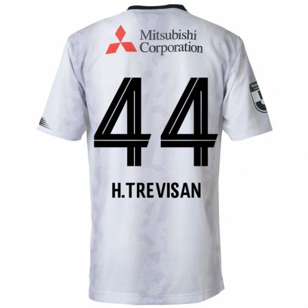 Kandiny Kinder Henrique Trevisan #44 Weiß Schwarz Auswärtstrikot Trikot 2024/25 T-Shirt