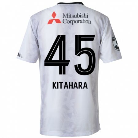 Kandiny Kinder Maki Kitahara #45 Weiß Schwarz Auswärtstrikot Trikot 2024/25 T-Shirt