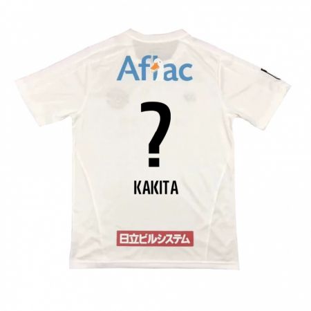 Kandiny Kinder Yuki Kakita #0 Weiß Schwarz Auswärtstrikot Trikot 2024/25 T-Shirt