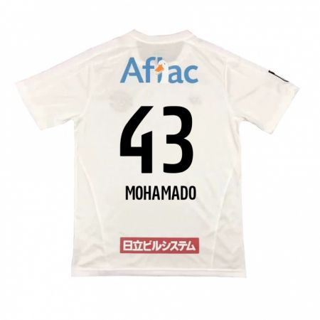 Kandiny Kinder Faruzansana Mohamado #43 Weiß Schwarz Auswärtstrikot Trikot 2024/25 T-Shirt