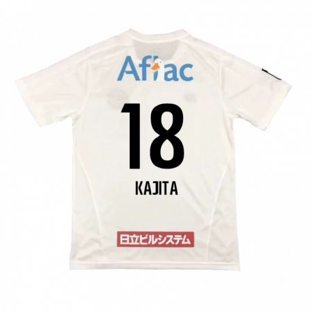 Kandiny Kinder Kento Kajita #18 Weiß Schwarz Auswärtstrikot Trikot 2024/25 T-Shirt