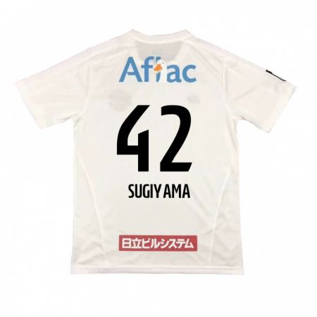 Kandiny Kinder Shunnosuke Sugiyama #42 Weiß Schwarz Auswärtstrikot Trikot 2024/25 T-Shirt