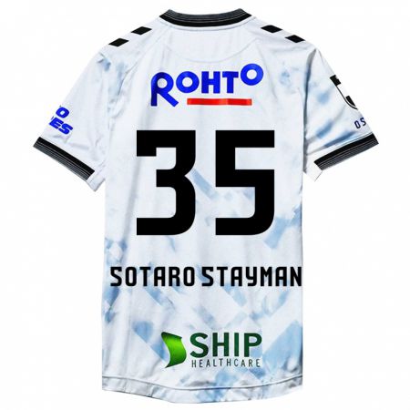 Kandiny Kinder Joshua Sotaro Stayman #35 Weiß Schwarz Auswärtstrikot Trikot 2024/25 T-Shirt