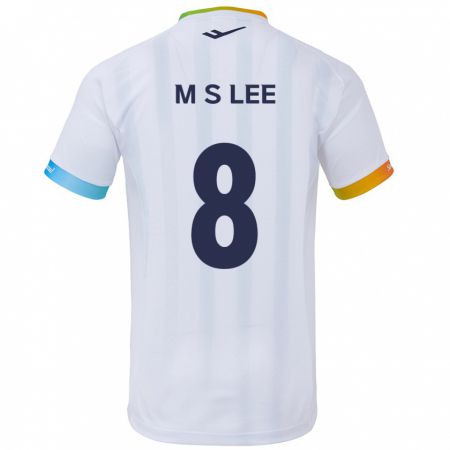 Kandiny Kinder Seung-Mo Lee #8 Weiß Blau Auswärtstrikot Trikot 2024/25 T-Shirt