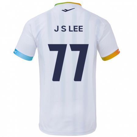 Kandiny Kinder Seung-Joon Lee #77 Weiß Blau Auswärtstrikot Trikot 2024/25 T-Shirt