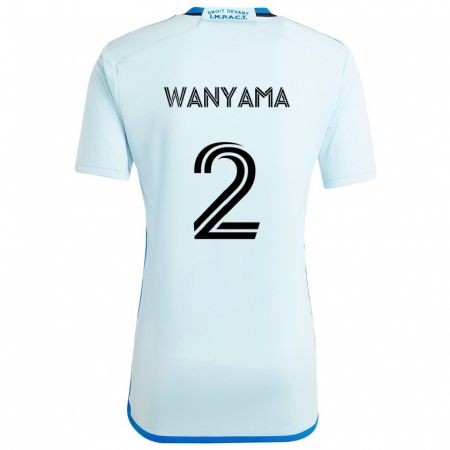 Kandiny Kinder Victor Wanyama #2 Eisblau Auswärtstrikot Trikot 2024/25 T-Shirt