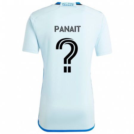 Kandiny Kinder Daniel Panait #0 Eisblau Auswärtstrikot Trikot 2024/25 T-Shirt