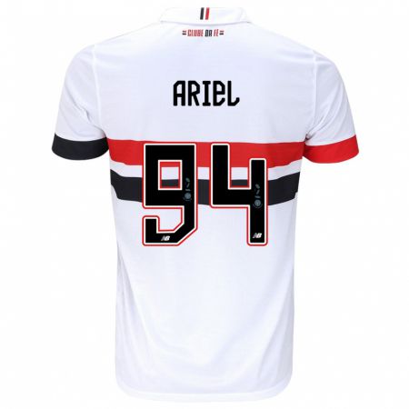 Kandiny Herren Ariel #94 Weiß Rot Schwarz Heimtrikot Trikot 2024/25 T-Shirt