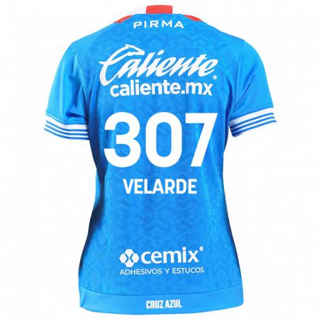 Kandiny Herren Juan Velarde #307 Himmelblau Heimtrikot Trikot 2024/25 T-Shirt