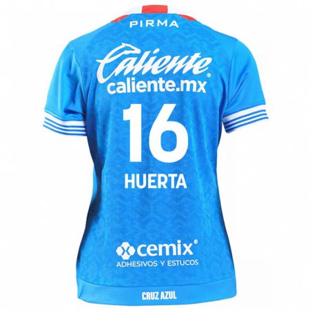 Kandiny Herren Ana Gabriela Huerta #16 Himmelblau Heimtrikot Trikot 2024/25 T-Shirt