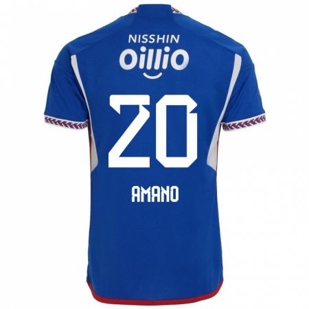 Kandiny Herren Jun Amano #20 Blau Weiß Rot Heimtrikot Trikot 2024/25 T-Shirt