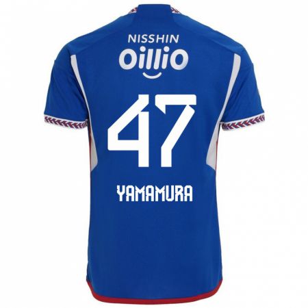 Kandiny Herren Kazuya Yamamura #47 Blau Weiß Rot Heimtrikot Trikot 2024/25 T-Shirt