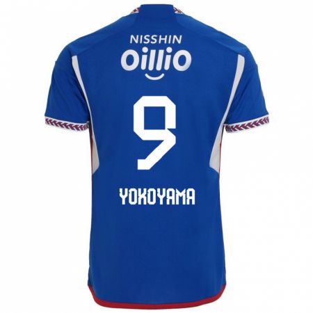 Kandiny Herren Shunsuke Yokoyama #9 Blau Weiß Rot Heimtrikot Trikot 2024/25 T-Shirt