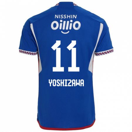 Kandiny Herren Mirai Yoshizawa #11 Blau Weiß Rot Heimtrikot Trikot 2024/25 T-Shirt