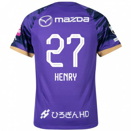 Kandiny Herren Osamu Henry Iyoha #27 Lila Weiß Heimtrikot Trikot 2024/25 T-Shirt