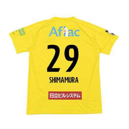 Kandiny Herren Takuya Shimamura #29 Gelb Schwarz Heimtrikot Trikot 2024/25 T-Shirt