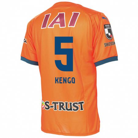 Kandiny Herren Kengo Kitazume #5 Orange Blau Heimtrikot Trikot 2024/25 T-Shirt