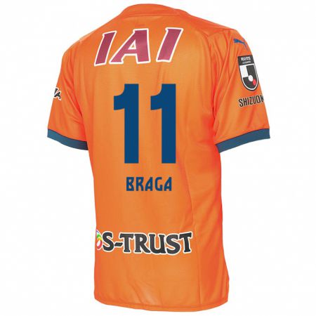 Kandiny Herren Lucas Braga #11 Orange Blau Heimtrikot Trikot 2024/25 T-Shirt