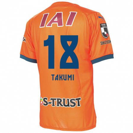 Kandiny Herren Takumi Kato #18 Orange Blau Heimtrikot Trikot 2024/25 T-Shirt