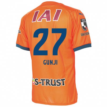 Kandiny Herren Riku Gunji #27 Orange Blau Heimtrikot Trikot 2024/25 T-Shirt