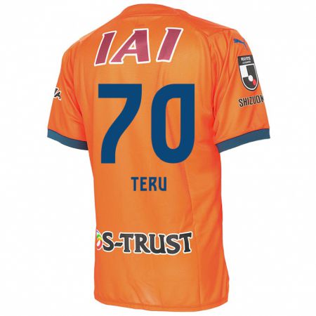 Kandiny Herren Teruki Hara #70 Orange Blau Heimtrikot Trikot 2024/25 T-Shirt