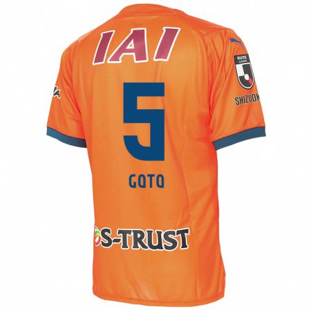 Kandiny Herren Keita Goto #5 Orange Blau Heimtrikot Trikot 2024/25 T-Shirt