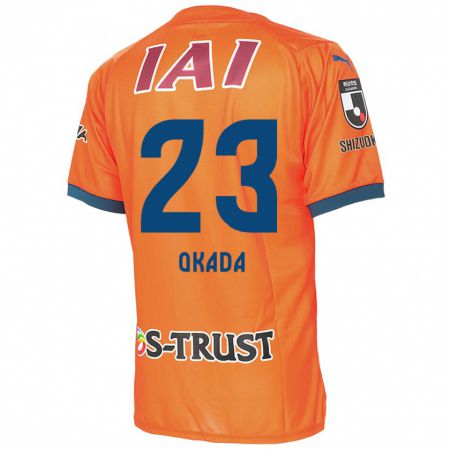 Kandiny Herren Shu Okada #23 Orange Blau Heimtrikot Trikot 2024/25 T-Shirt