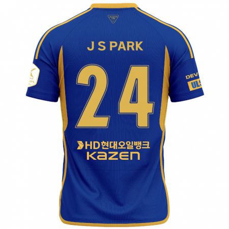 Kandiny Herren Sang-Jun Park #24 Blau Gelb Heimtrikot Trikot 2024/25 T-Shirt