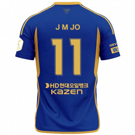 Kandiny Herren Min-Jae Jo #11 Blau Gelb Heimtrikot Trikot 2024/25 T-Shirt