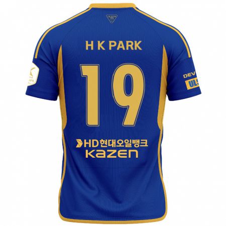 Kandiny Herren Kang-Hyun Park #19 Blau Gelb Heimtrikot Trikot 2024/25 T-Shirt