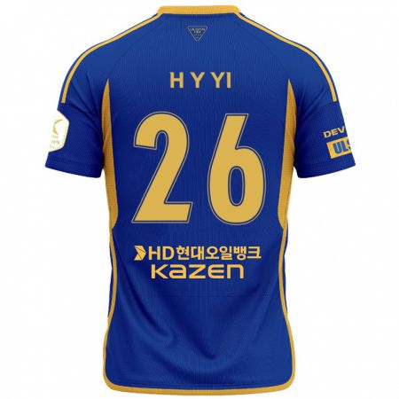 Kandiny Herren Yong-Hyeon Yi #26 Blau Gelb Heimtrikot Trikot 2024/25 T-Shirt