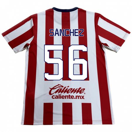 Kandiny Herren Benjamín Sánchez #56 Rot-Weiss Heimtrikot Trikot 2024/25 T-Shirt