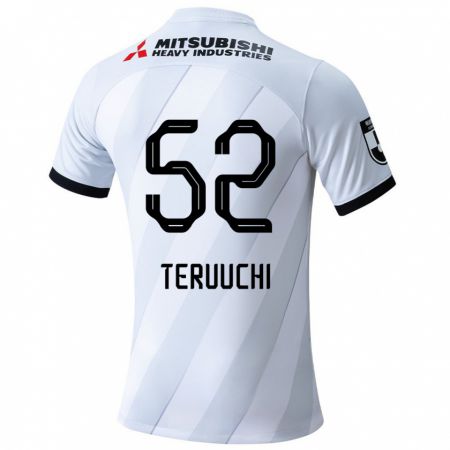 Kandiny Herren Toshikazu Teruuchi #52 Weiß Grau Auswärtstrikot Trikot 2024/25 T-Shirt