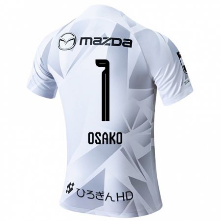 Kandiny Herren Keisuke Osako #1 Weiß Grau Schwarz Auswärtstrikot Trikot 2024/25 T-Shirt