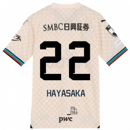 Kandiny Herren Yuki Hayasaka #22 Weiß Grau Auswärtstrikot Trikot 2024/25 T-Shirt