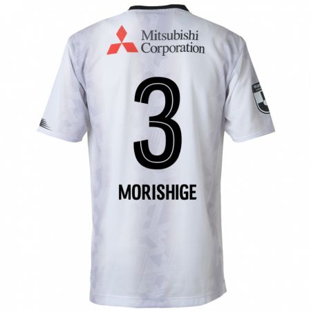 Kandiny Herren Masato Morishige #3 Weiß Schwarz Auswärtstrikot Trikot 2024/25 T-Shirt