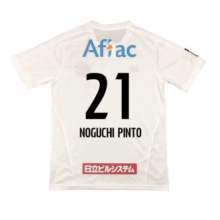 Kandiny Herren Amato Noguchi Pinto #21 Weiß Schwarz Auswärtstrikot Trikot 2024/25 T-Shirt