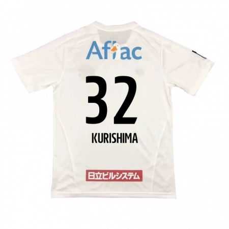 Kandiny Herren Sota Kurishima #32 Weiß Schwarz Auswärtstrikot Trikot 2024/25 T-Shirt