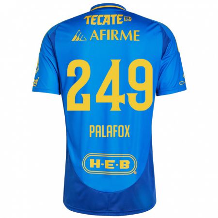 Kandiny Herren José Palafox #249 Blau Gelb Auswärtstrikot Trikot 2024/25 T-Shirt