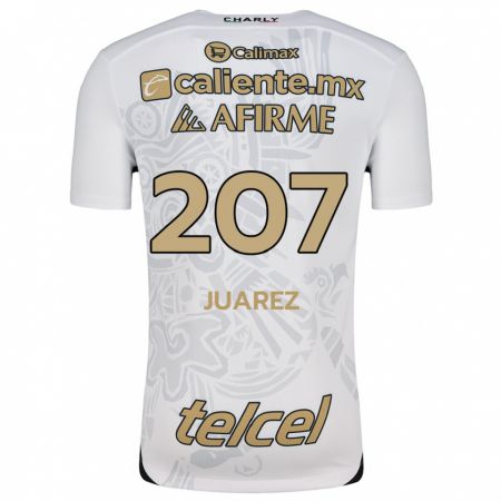 Kandiny Herren José Juárez #207 Weiß Schwarz Auswärtstrikot Trikot 2024/25 T-Shirt