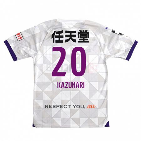 Kandiny Herren Kazunari Kita #20 Weiß Lila Auswärtstrikot Trikot 2024/25 T-Shirt