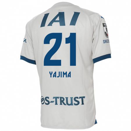 Kandiny Herren Shinya Yajima #21 Weiß Blau Auswärtstrikot Trikot 2024/25 T-Shirt