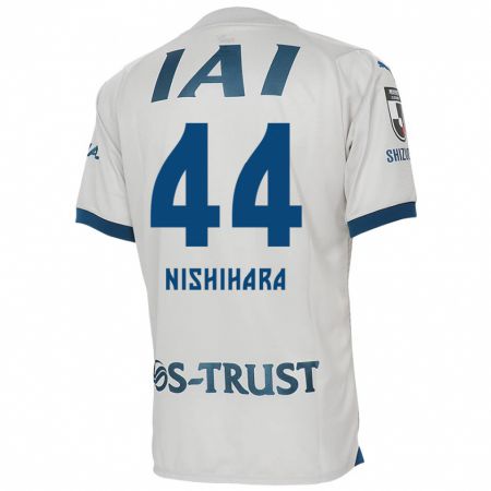 Kandiny Herren Motoki Nishihara #44 Weiß Blau Auswärtstrikot Trikot 2024/25 T-Shirt