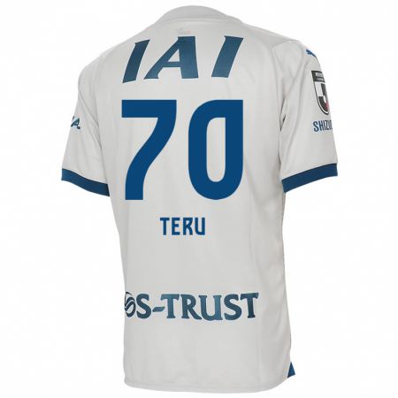 Kandiny Herren Teruki Hara #70 Weiß Blau Auswärtstrikot Trikot 2024/25 T-Shirt