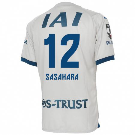 Kandiny Herren Kenshin Sasahara #12 Weiß Blau Auswärtstrikot Trikot 2024/25 T-Shirt