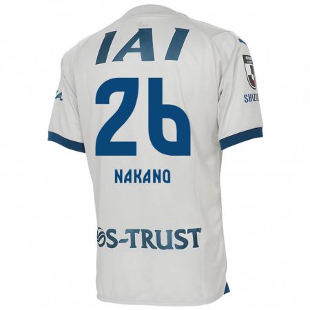 Kandiny Herren Takeru Nakano #26 Weiß Blau Auswärtstrikot Trikot 2024/25 T-Shirt