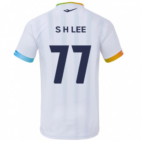 Kandiny Herren Hyeon-Seung Lee #77 Weiß Blau Auswärtstrikot Trikot 2024/25 T-Shirt