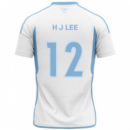 Kandiny Herren Jae-Hyung Lee #12 Weiß Blau Auswärtstrikot Trikot 2024/25 T-Shirt