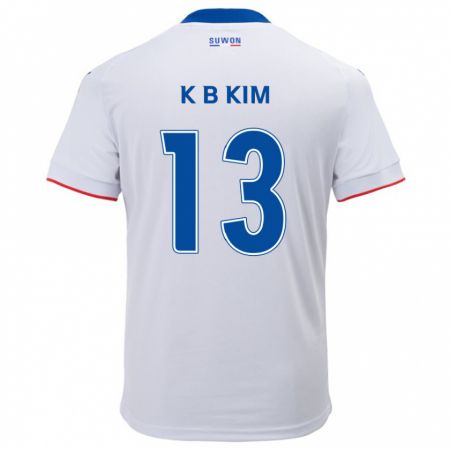 Kandiny Herren Bo-Kyung Kim #13 Weiß Blau Auswärtstrikot Trikot 2024/25 T-Shirt